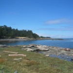 Reema captures a beach side view of the beautiful Hornby Island landscape - © ReemaFaris.com