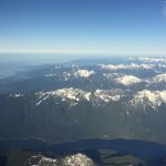 Reema captures the Lower Mainland mountains from an airplane window - © ReemaFaris.com