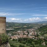 Reema captures the panoramic view of the Tuscan landscape from the ramparts of Orvieto - © ReemaFaris.com