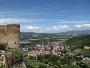 Reema captures the panoramic view of the Tuscan landscape from the ramparts of Orvieto - © ReemaFaris.com